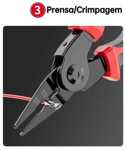 Plier Pro - Alicate Multifuncional 5 em 1 + BRINDE: Trena Portátil Auto Retrátil
