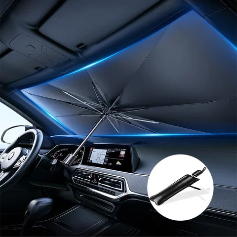 Sun Protect - Guarda Chuva Protetor Automotivo + BRINDE Capinha de Couro Exclusiva