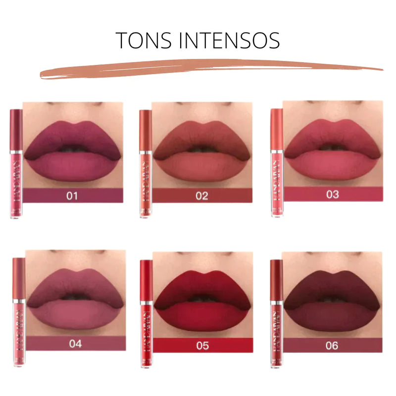 10% OFF -  Kit Batom de Longa Duração Handaiyan + Brinde: Esponja Demaquilante