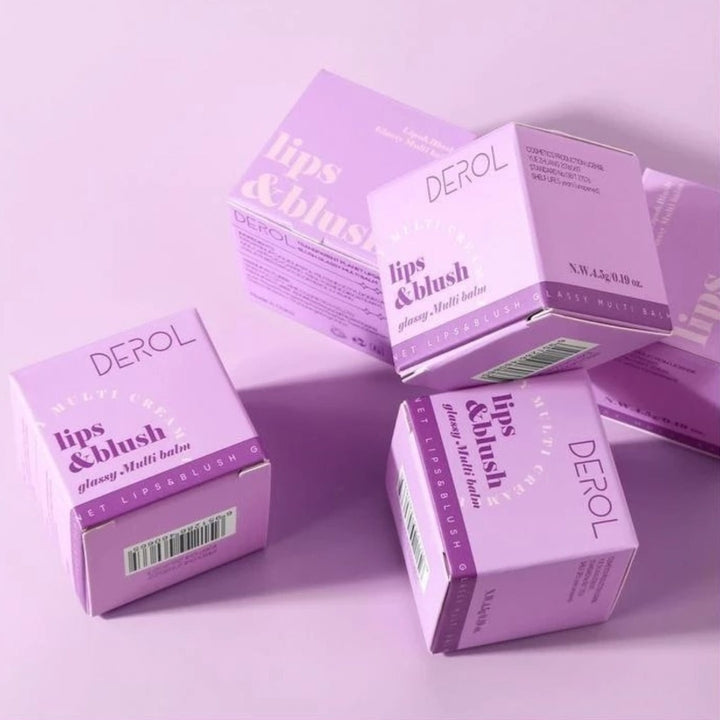 Blush Mágico Derol - Maquiagem de Cores Vibrantes para Rosto e Lábios