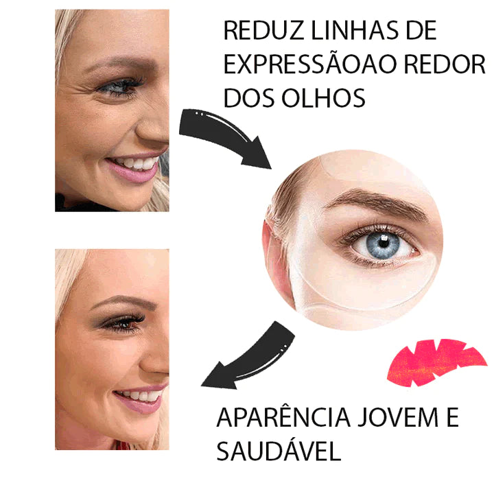 Adesivos Faciais Anti-rugas Reutilizáveis