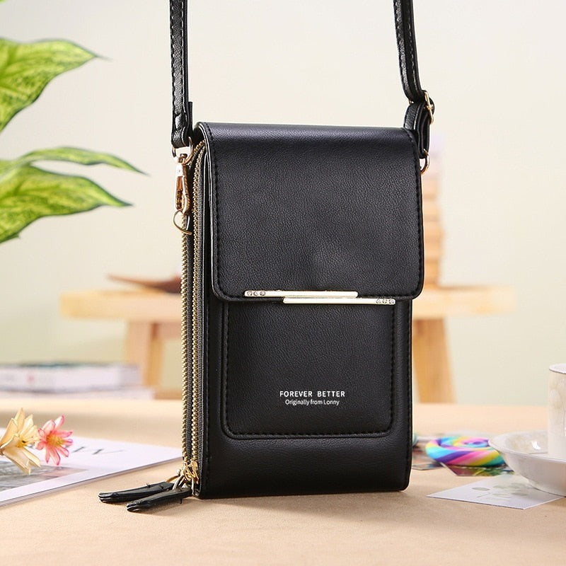 Bolsa TouchScreen de Couro + Brinde