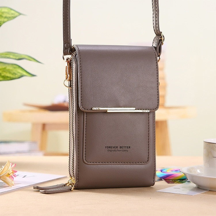 Bolsa TouchScreen de Couro + Brinde