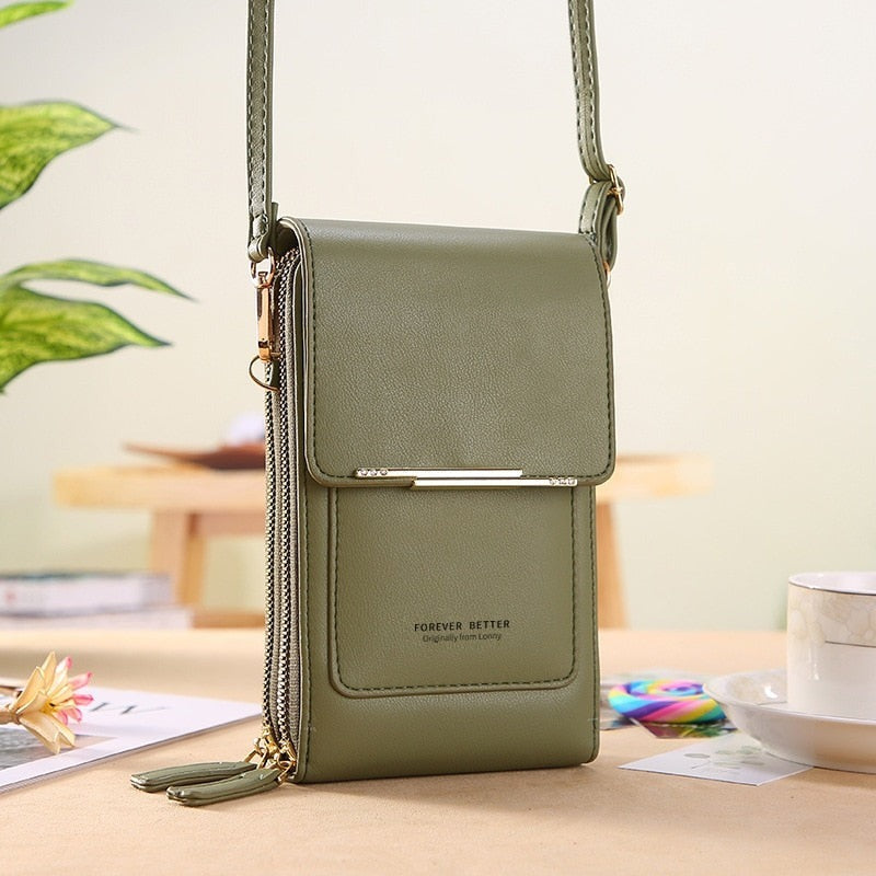 Bolsa TouchScreen de Couro + Brinde