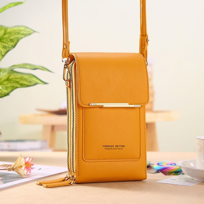 Bolsa TouchScreen de Couro + Brinde