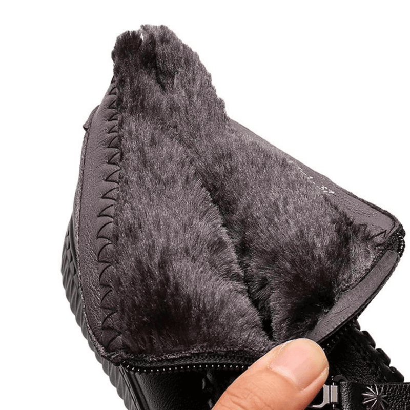 Bota Couro Comfort - Impermeável com Interior Aveludado