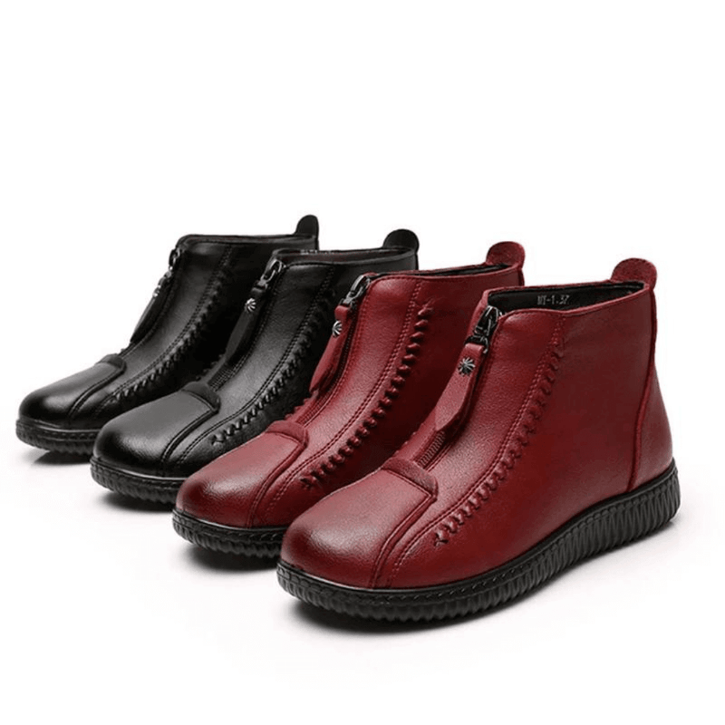 Bota Couro Comfort - Impermeável com Interior Aveludado