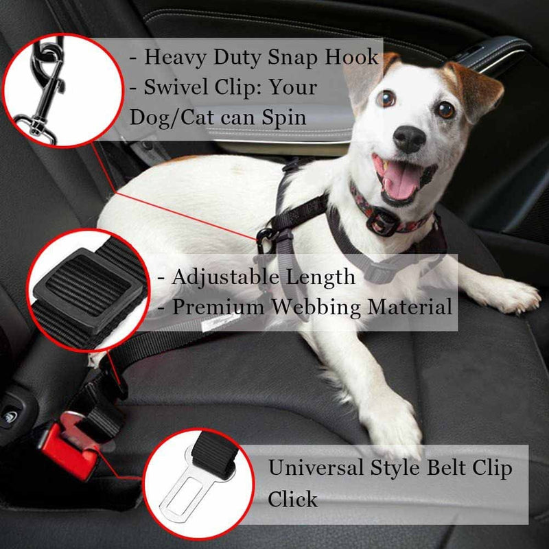Cinto de Carro Acoplável à Coleira para Cachorros