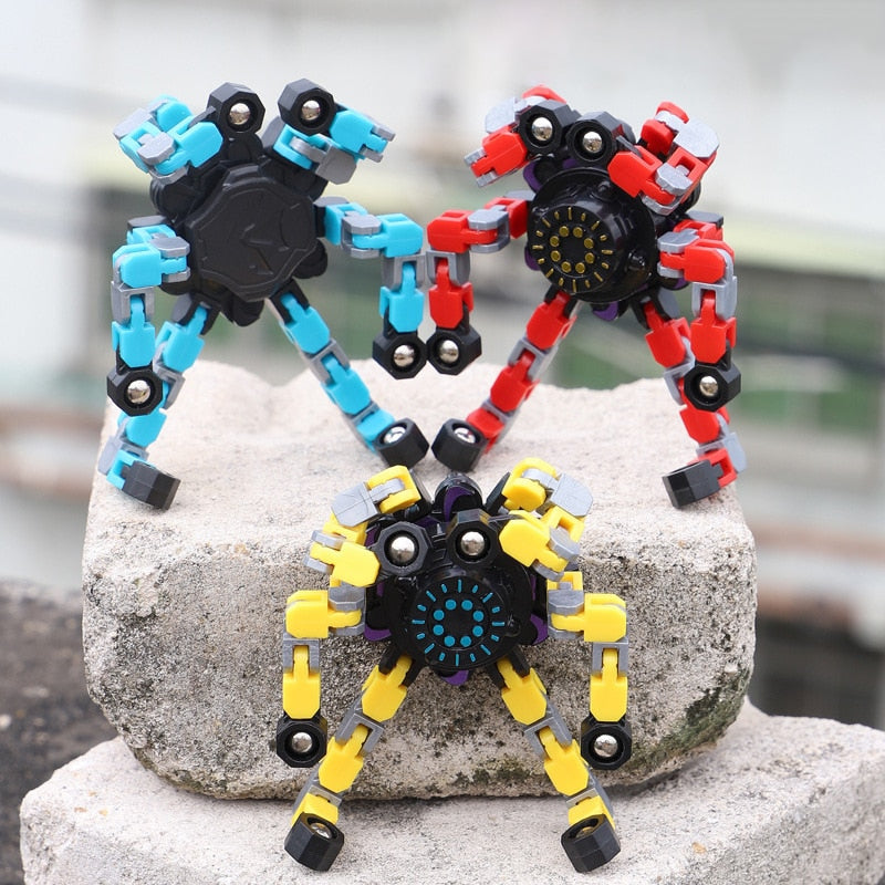 Brinquedo Spinner Rotatório e Moldável