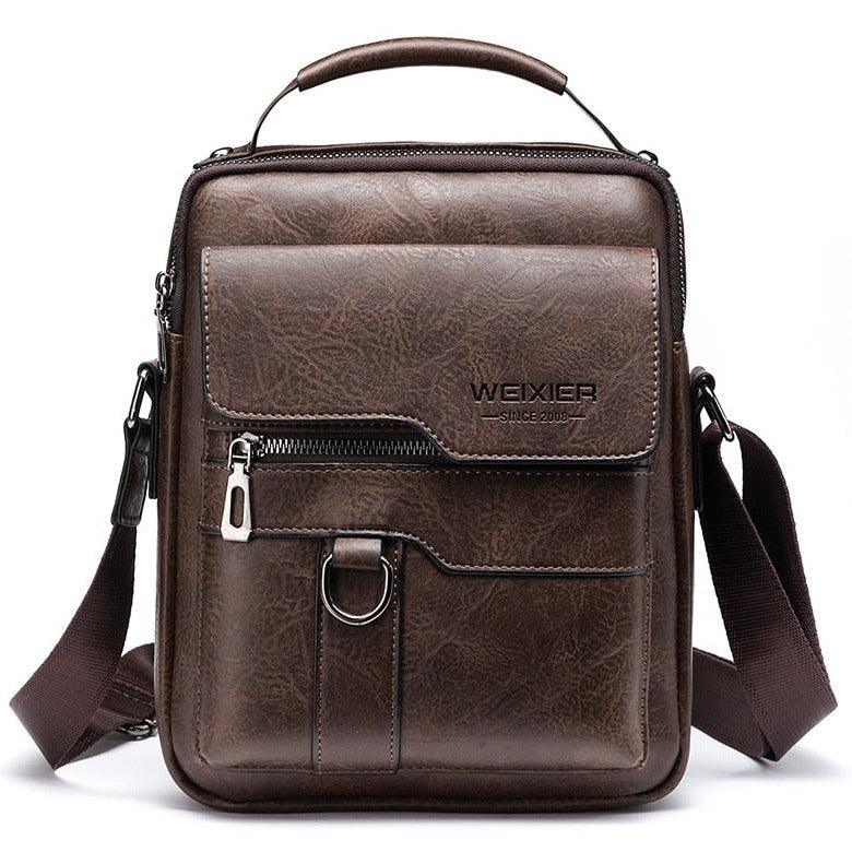 Bolsa Masculina Nobreza de Couro de Plutônio Weixier