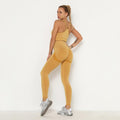 Conjunto Feminino de Treino: Top de Manga Longa e Legging Cintura Alta