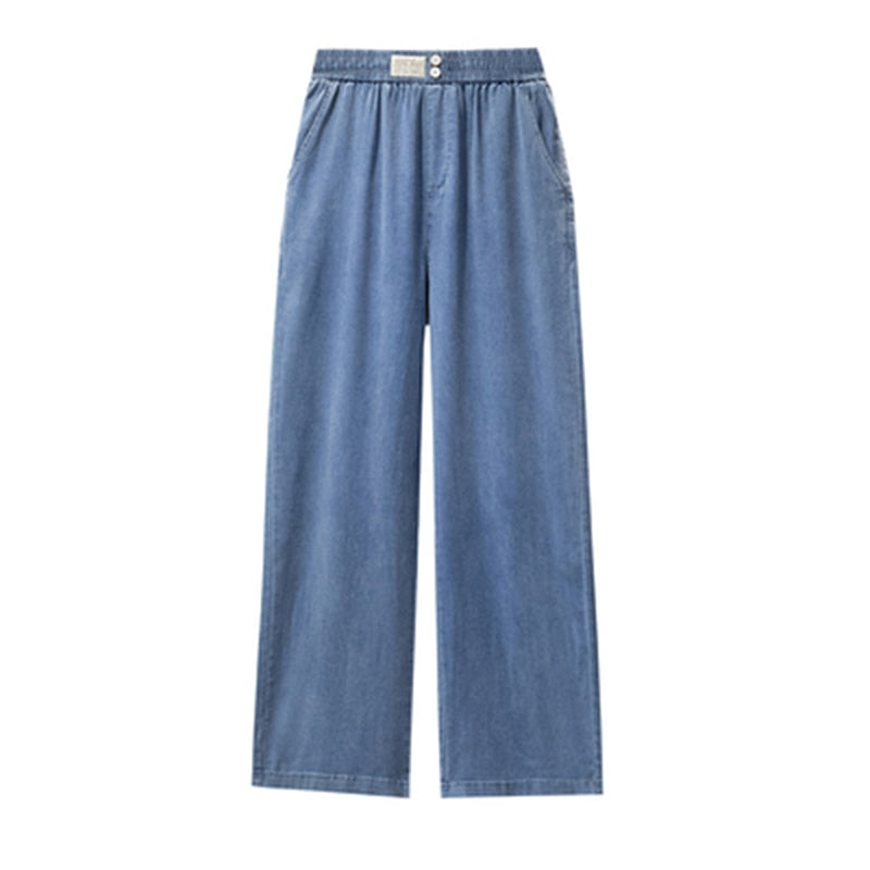 Calça Jeans Elástica Super Confort + Brinde Brincos Ella