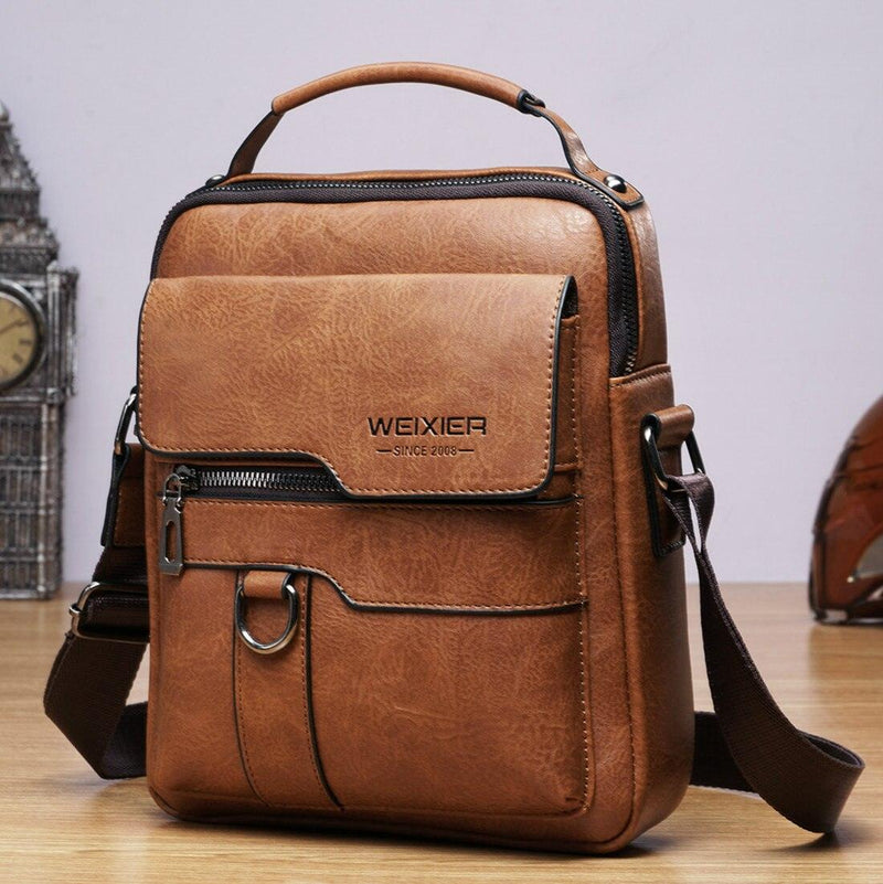 Bolsa Masculina Nobreza de Couro de Plutônio Weixier