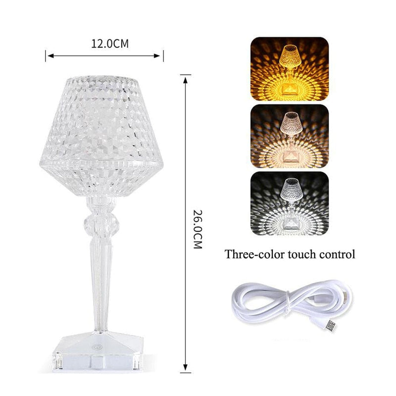 Luminária Diamante de Mesa