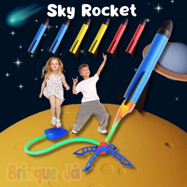 Sky Rocket™ - Lançador + 3 Foguetes