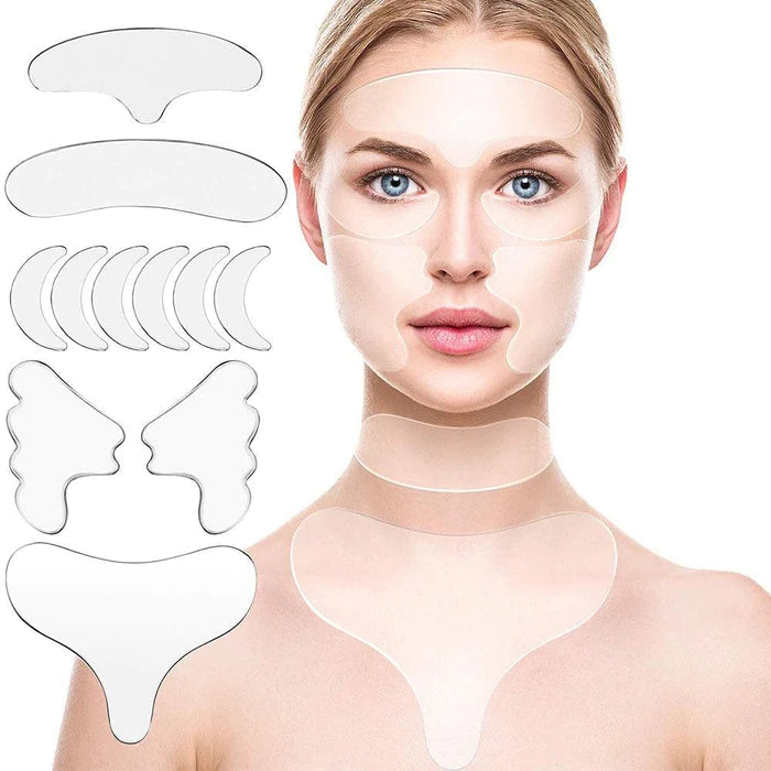 Adesivos Faciais Anti-rugas Reutilizáveis