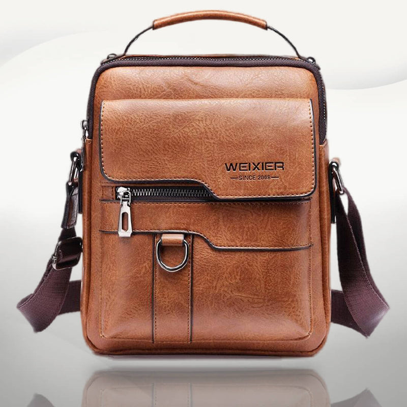 Bolsa Masculina Nobreza de Couro de Plutônio Weixier
