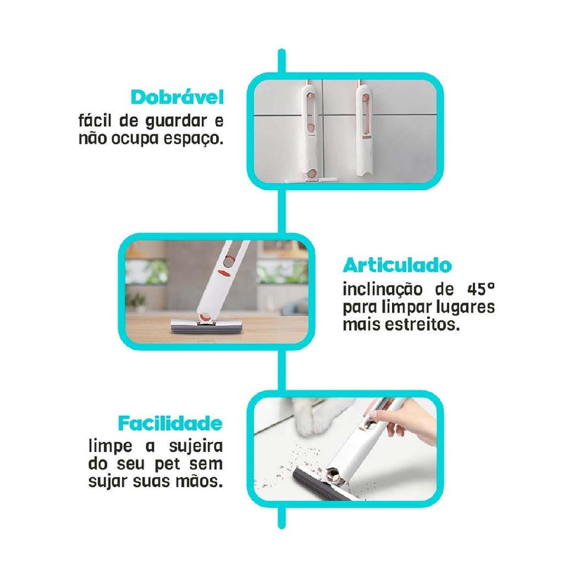 Mop Mágico Multiuso com Espuma de Alta Absorção