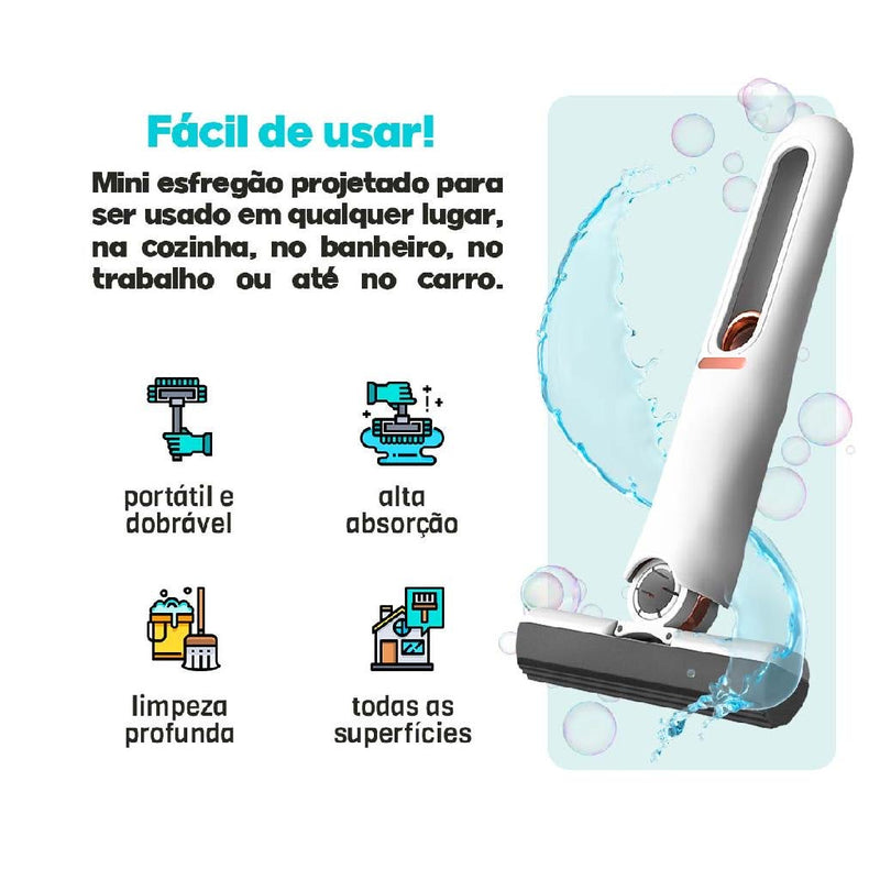 Mop Mágico Multiuso com Espuma de Alta Absorção