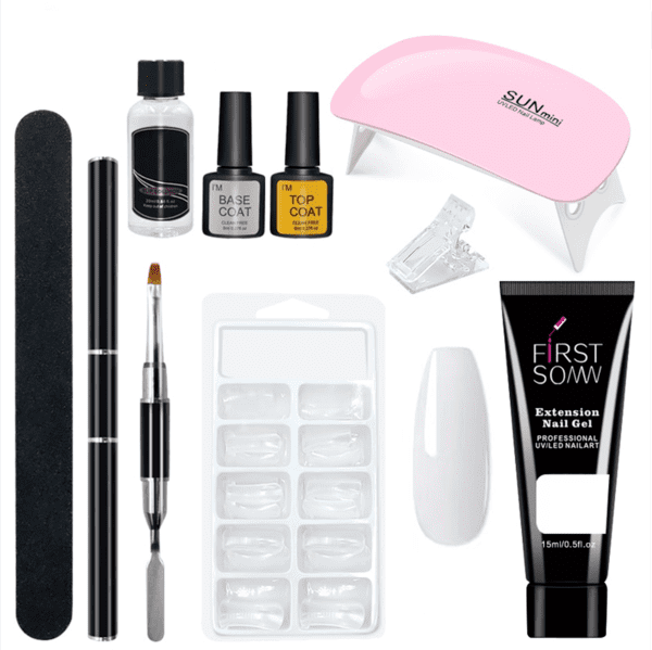 PolyNail - Kit Unhas Postiças Moldáveis para Manicures com qualquer nível de Experiência