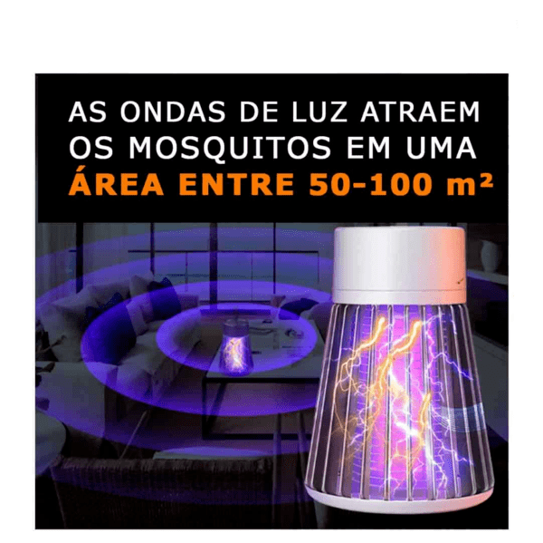 Luminária Mata Mosquitos Ultravioleta