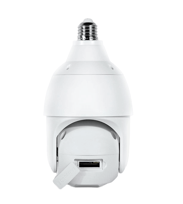SafeCam - Câmera Bulbo de Lâmpada com Rotação 360° Full HD e Controle via Aplicativo